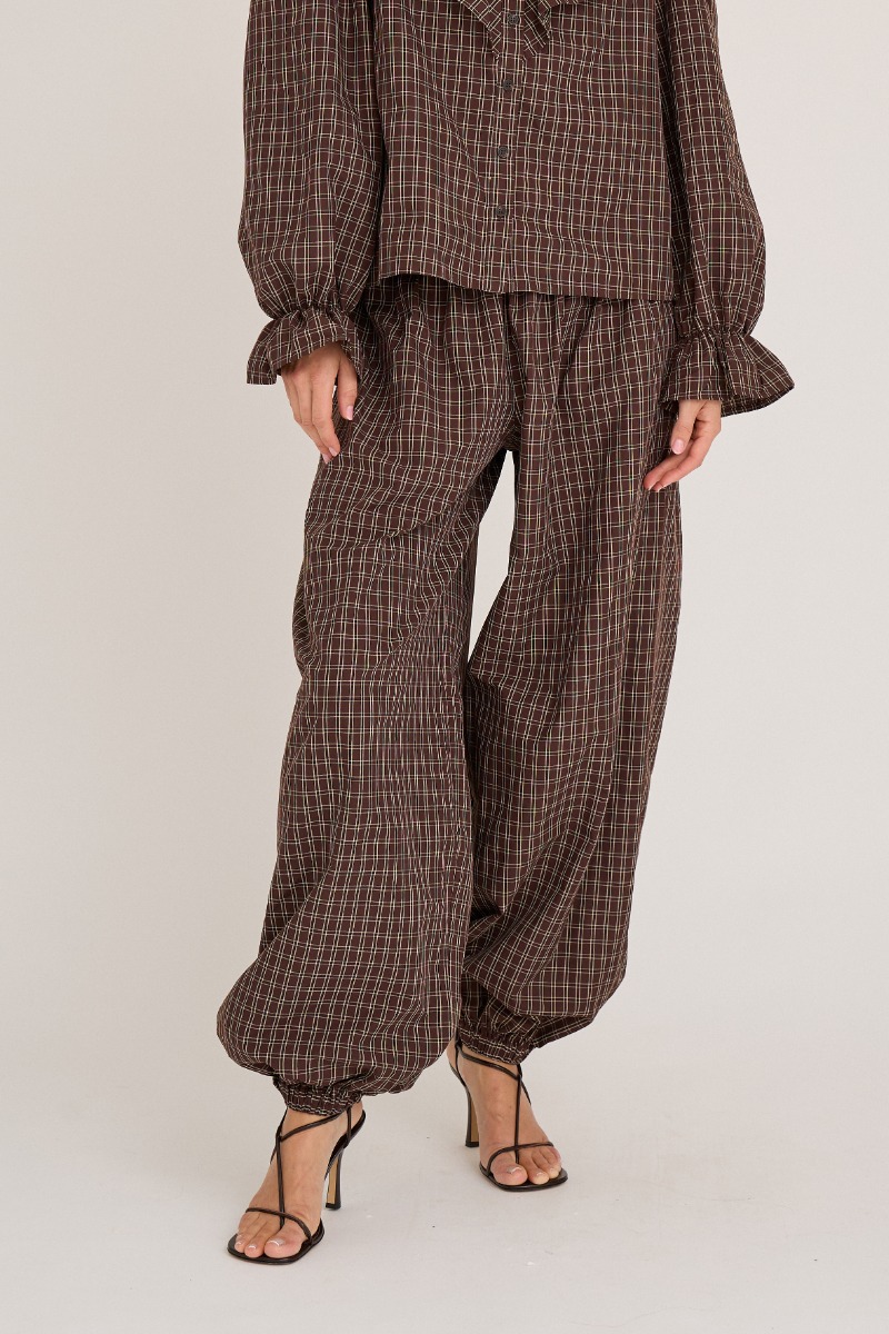 A-View - Bukser - Darcy Pants - Brown/Sand (Levering slut november)