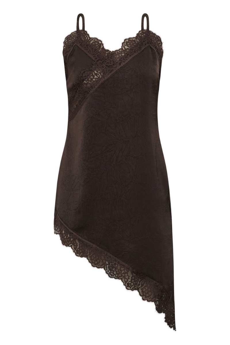 A-View - Kjole - Sinda Lace Dress - Dark brown (Levering slut november)