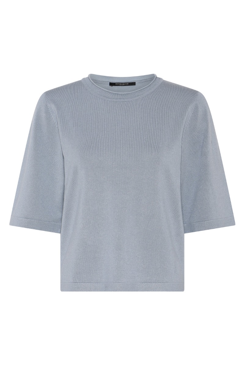 Bruuns Bazaar - Bluse - AnemoneBBAndra knit - Denim blue