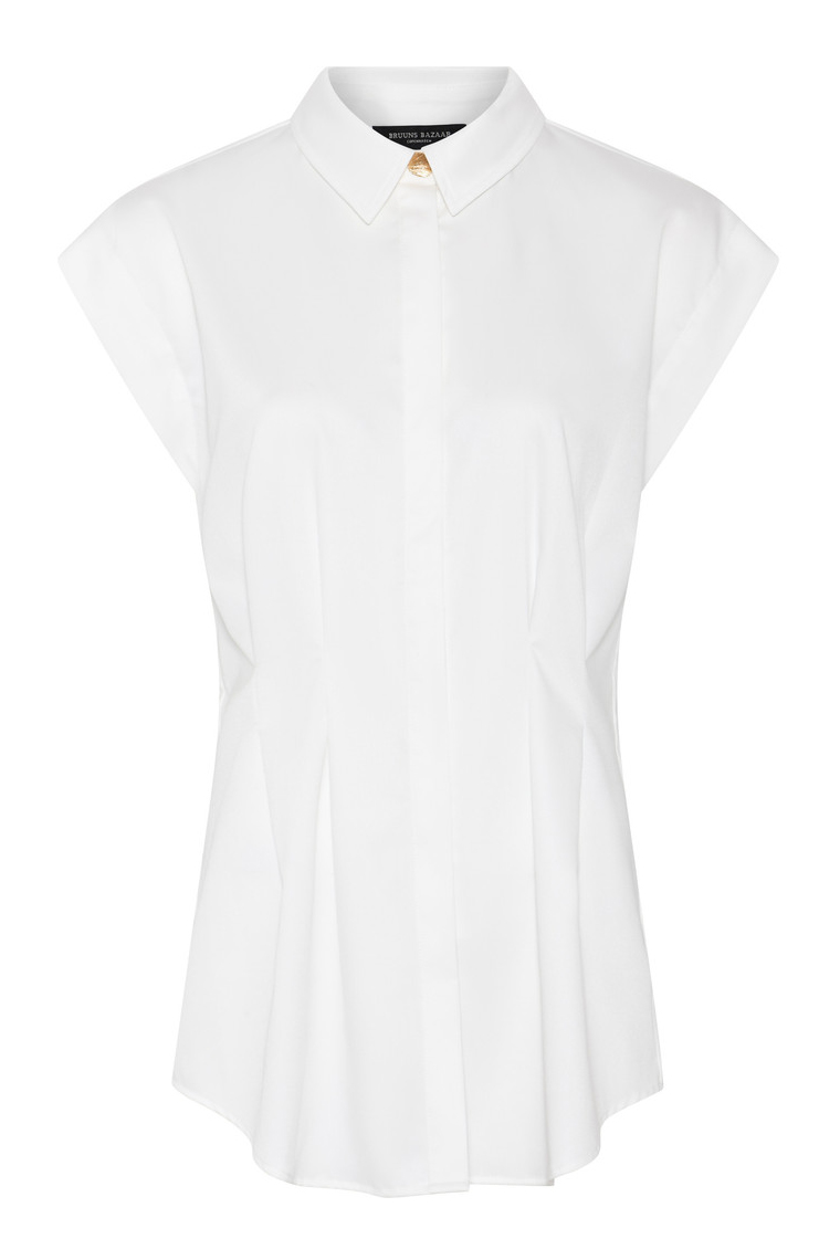 Bruuns Bazaar - Top - CardiniBBYenni shirt - Snow White Bruuns Bazaar - Top - CardiniBBYenni shirt - Snow White