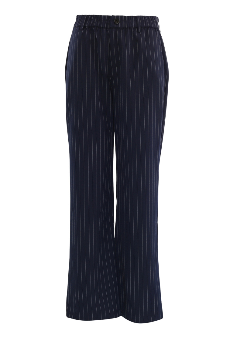 Continue - Bukser - Roberta Pinstripe - Navy Blue Stripe