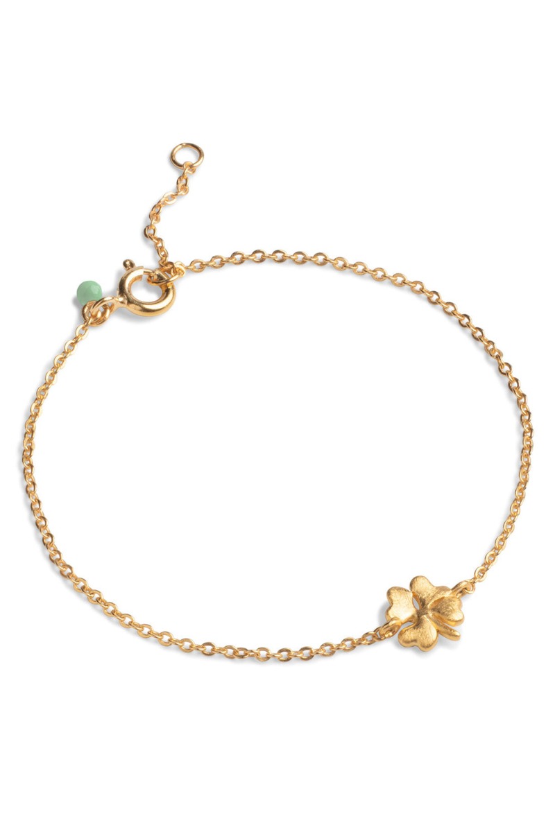 Enamel - Armbånd - Bracelet Organic Clover - Gold Enamel - Armbånd - Bracelet Organic Clover - Gold
