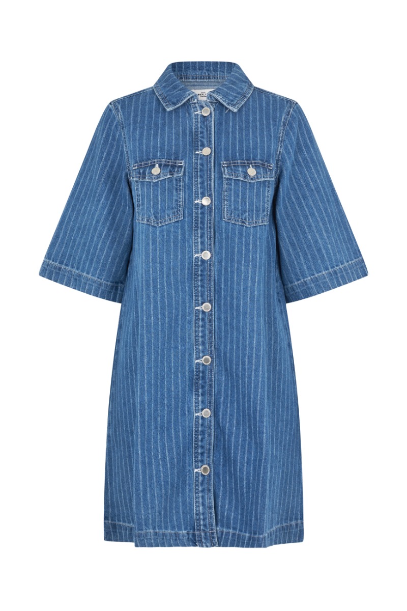 Global Funk - Kjole - Mira-G - Midt Blue Stripe