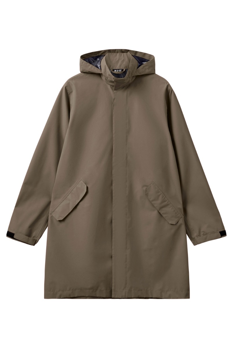 H2O - Regnjakke - Basic Rømø LW Rain Long Jacket 3- Dusty Oak H2O - Regnjakke - Basic Rømø LW Rain Long Jacket 3- Dusty Oak