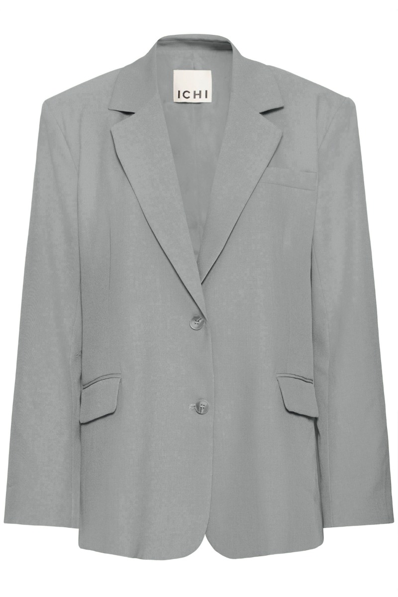 Ichi - Blazer - Fava Oversize - Grey melange (Levering midt november)