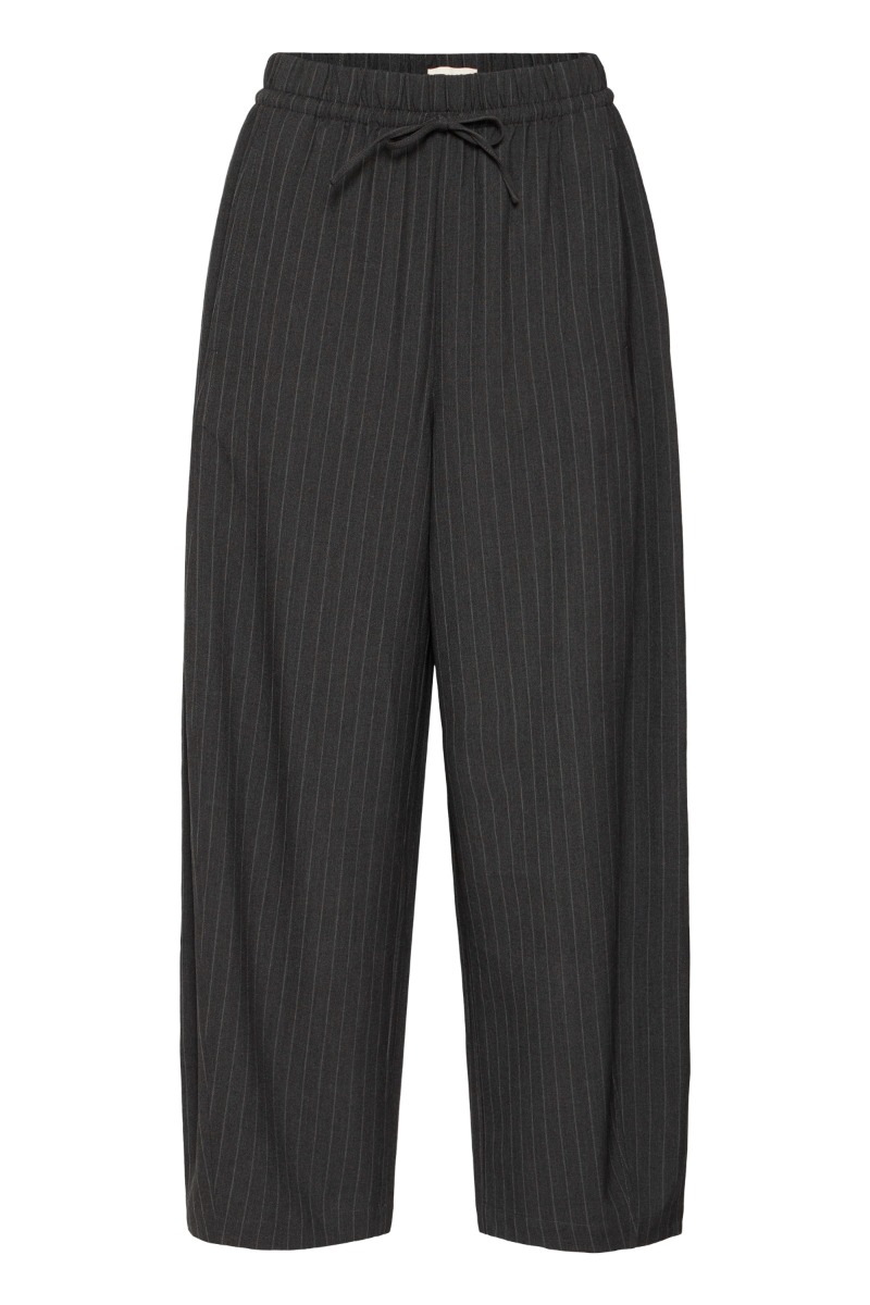 Ichi - Bukser - Trine PA - Gray Pinstripe