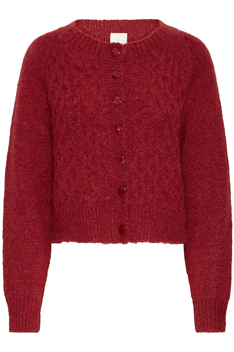 Ichi - Cardigan - Belablue - Red Dahlia