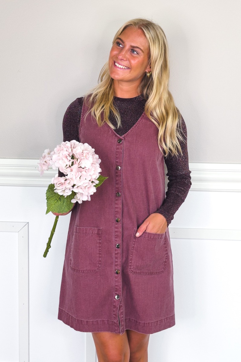 Loved by Lykke - Kjole - All Day Spencer Dress - Burgundy