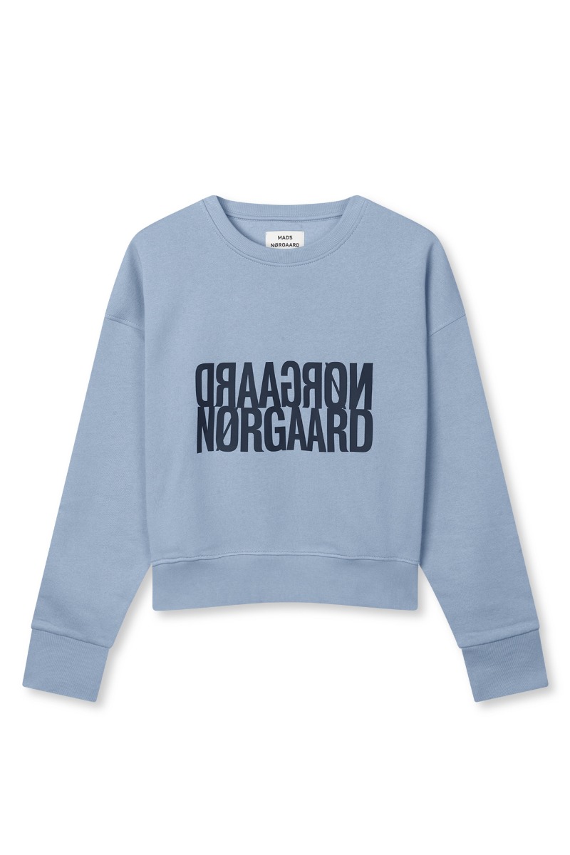 Mads Nørgaard - Sweatshirt - Original Sweat Tilvina Sweatshirt - Faded Denim Mads Nørgaard - Sweatshirt - Original Sweat Tilvina Sweatshirt - Faded Denim