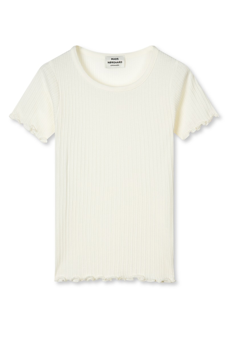 Mads Nørgaard - T-shirt - Pointella Trixy Tee - Vanilla Ice
