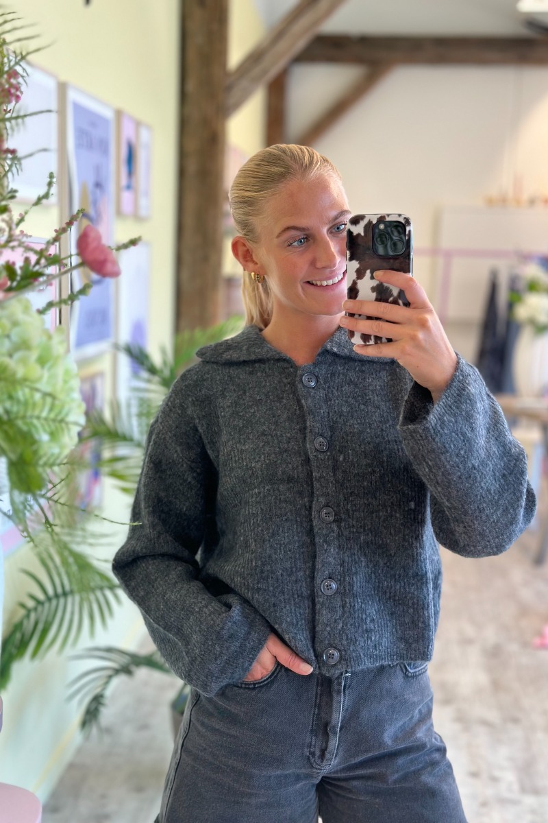 MbyM - Cardigan - Larya-M - Charcoal Melange MbyM - Cardigan - Larya-M - Charcoal Melange