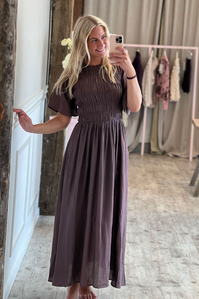 MbyM - Kjole - Mehina-M Dress - Brown Lilac MbyM - Kjole - Mehina-M Dress - Brown Lilac