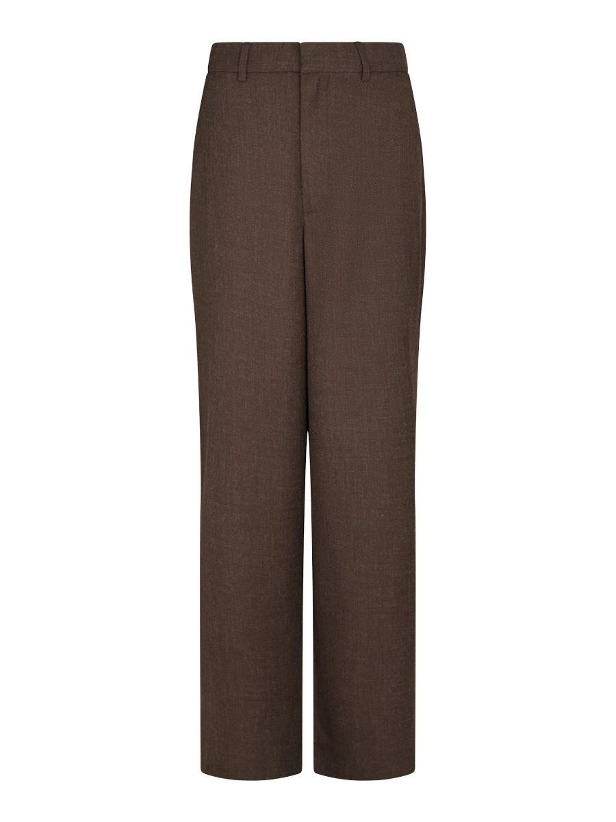 Neo Noir - Bukser - Emmett Melange Pants - Brown Melange