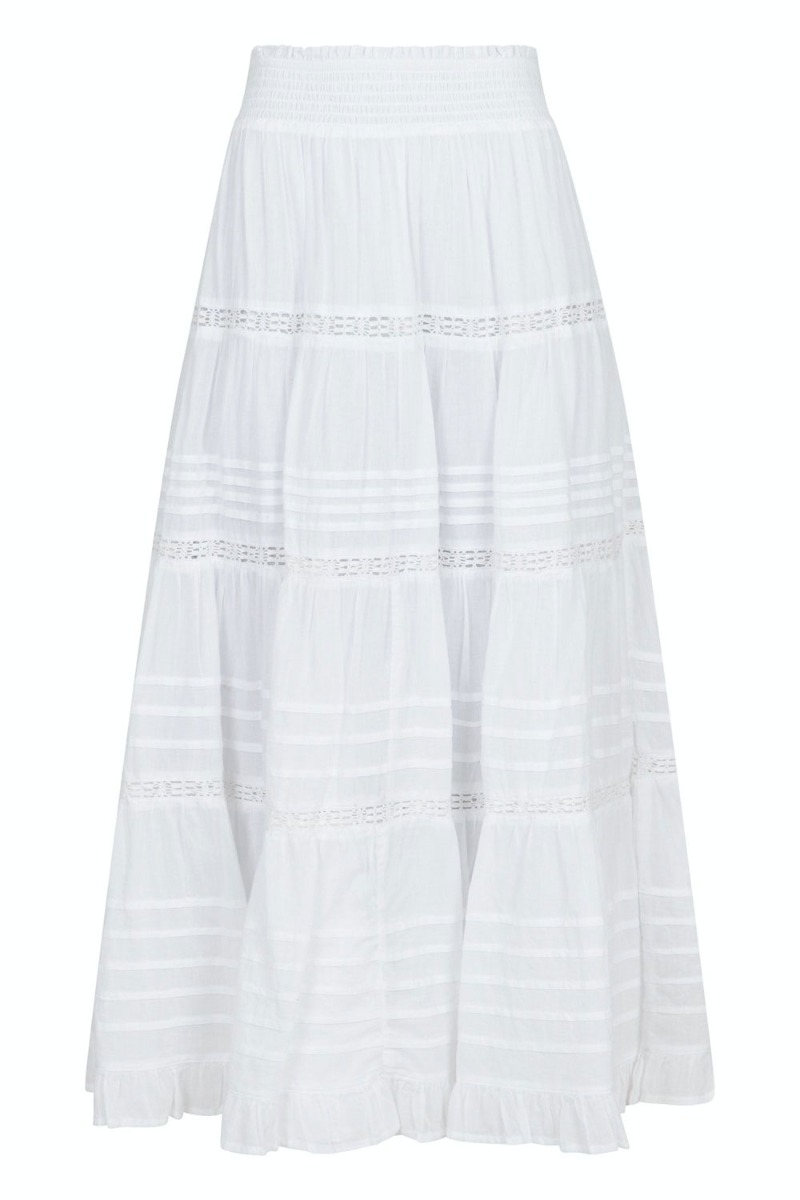 Neo Noir - Nederdel - Felicia S Voile Skirt - White Neo Noir - Nederdel - Felicia S Voile Skirt - White