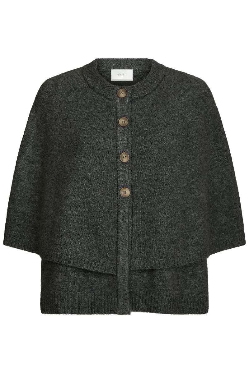 Neo Noir - Strik - Josei Double Knit Cape - Grey