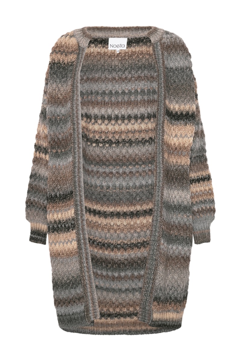 Noella - Cardigan - Gio Knit Cardigan - Light Grey Mix
