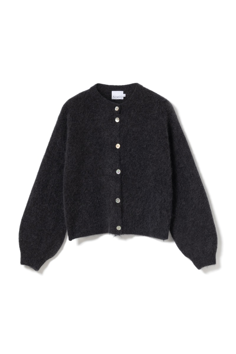 Noella - Cardigan - Kae Knit Cardigan - Dark Grey Melange