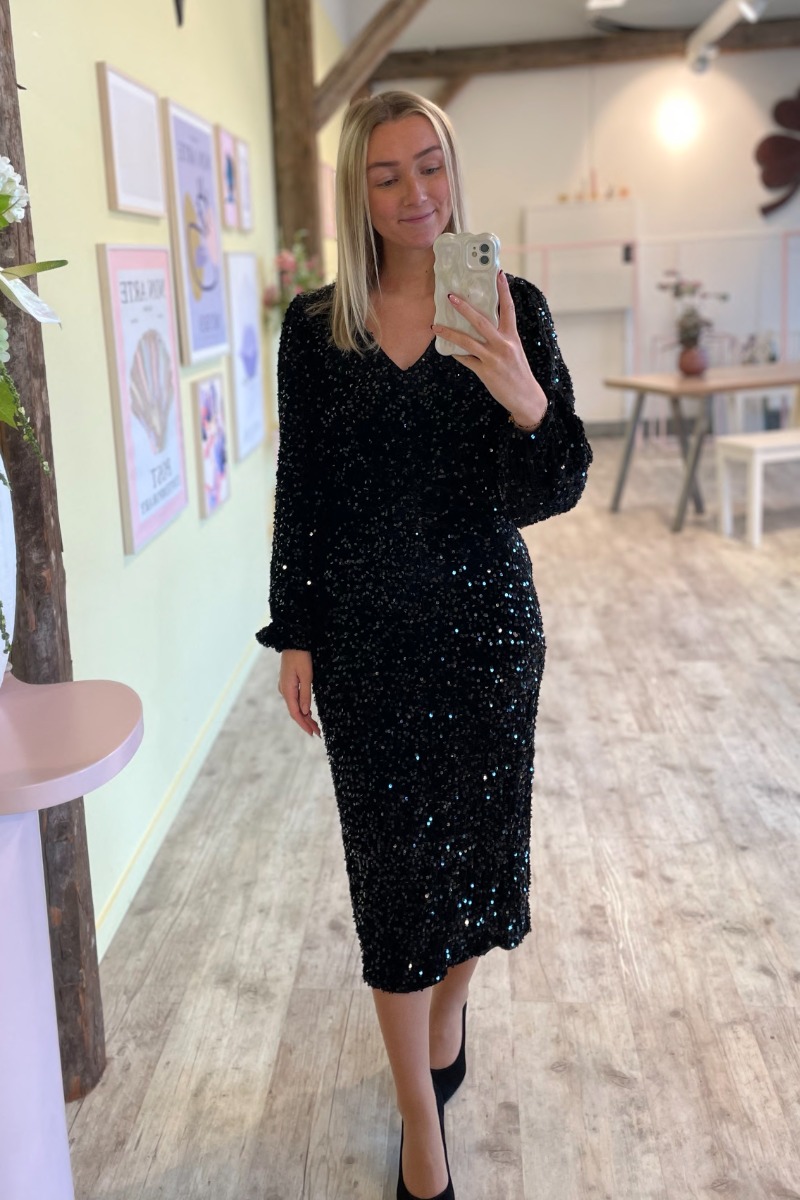 Noella - Kjole - Teagan LG Dress - Black Noella - Kjole - Teagan LG Dress - Black