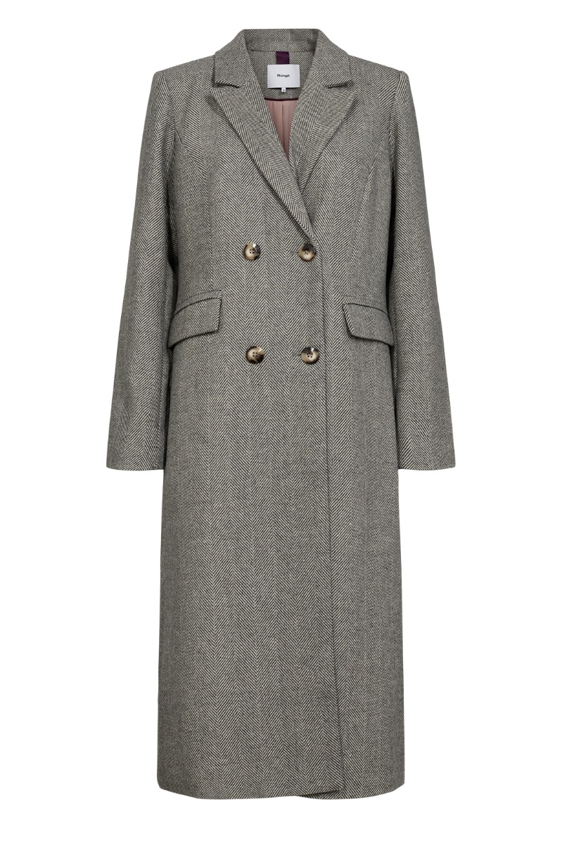 Nümph - Jakke - Nuraven Coat - Medium Grey melange