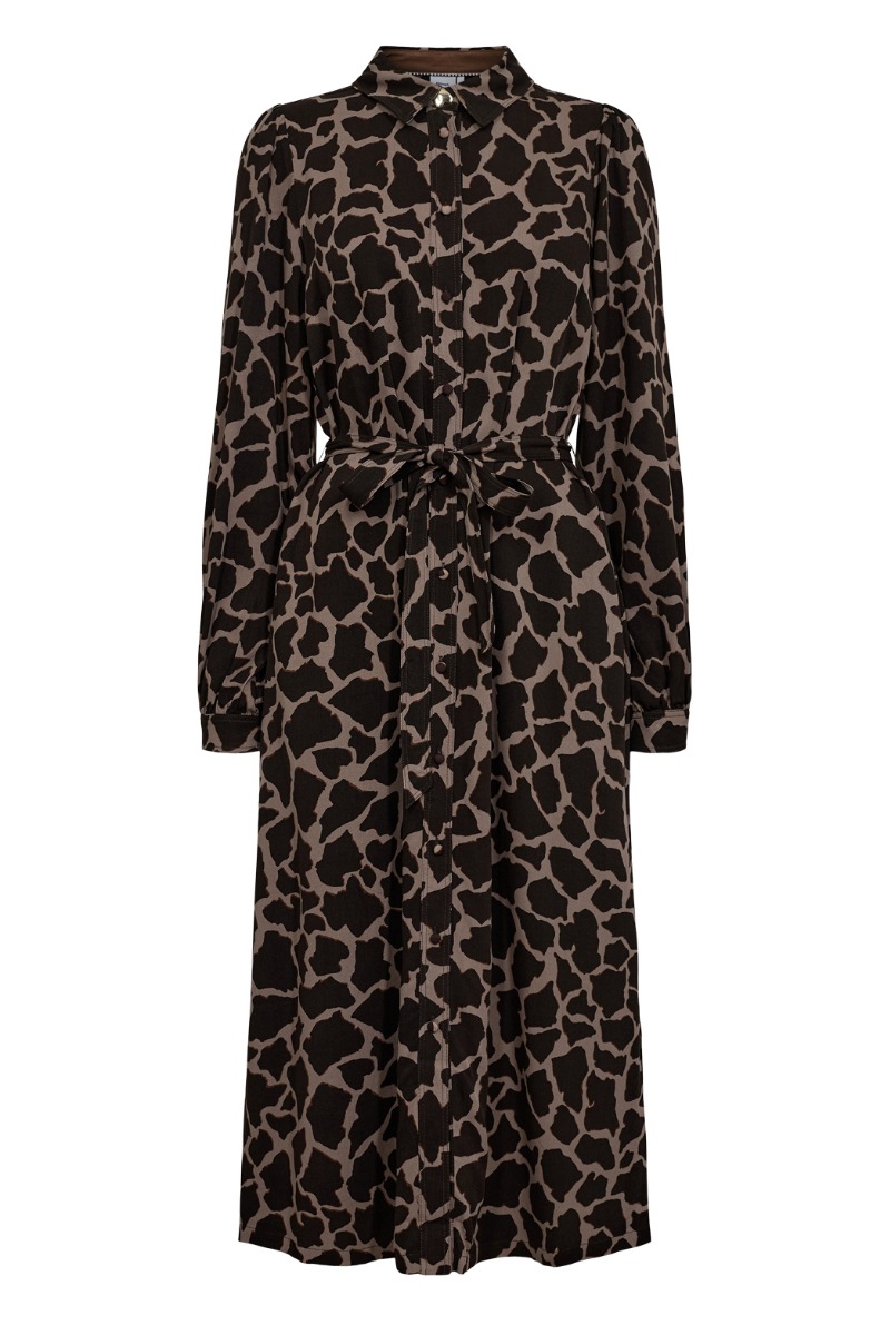 Nümph - Kjole - Hana Shirt Dress - Black Coffee Nümph - Kjole - Hana Shirt Dress - Black Coffee