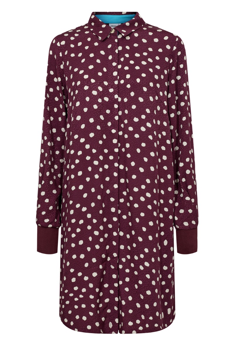 Nümph - Kjole - Livy Shirt Dress - Winetasting Nümph - Kjole - Livy Shirt Dress - Winetasting