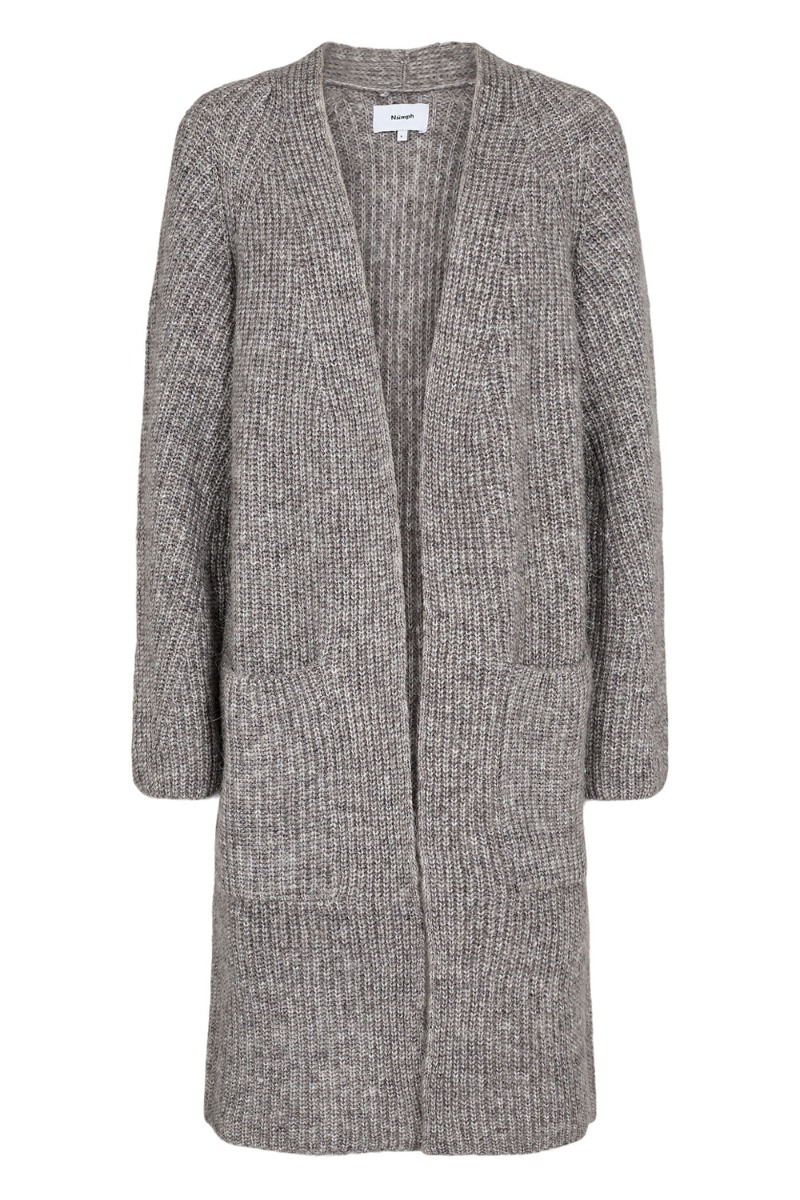 Nümph - Strik - Nuzindi Long Cardigan - Storm Front Melange