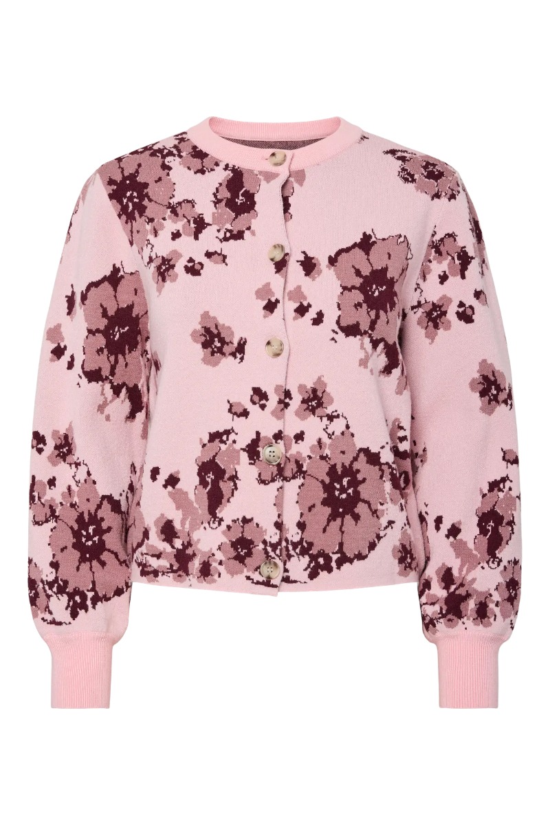 Y.A.S - Cardigan - Charlotte LS Knit Cardigan - Orchid Pink