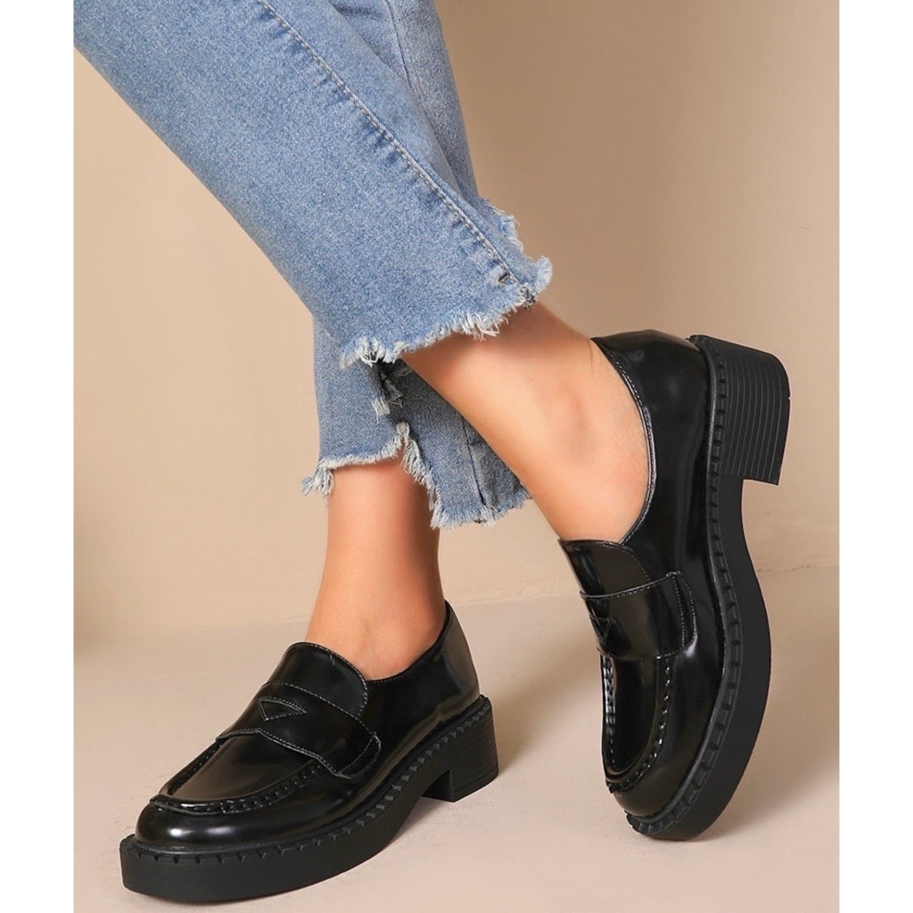 Emma dame loafers MO-3 - Black Emma dame loafers MO-3 - Black