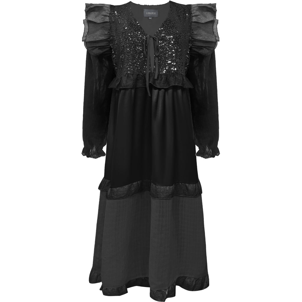 Liberte Dame Kjole Nor - Black SEQUINS Liberte Dame Kjole Nor - Black SEQUINS