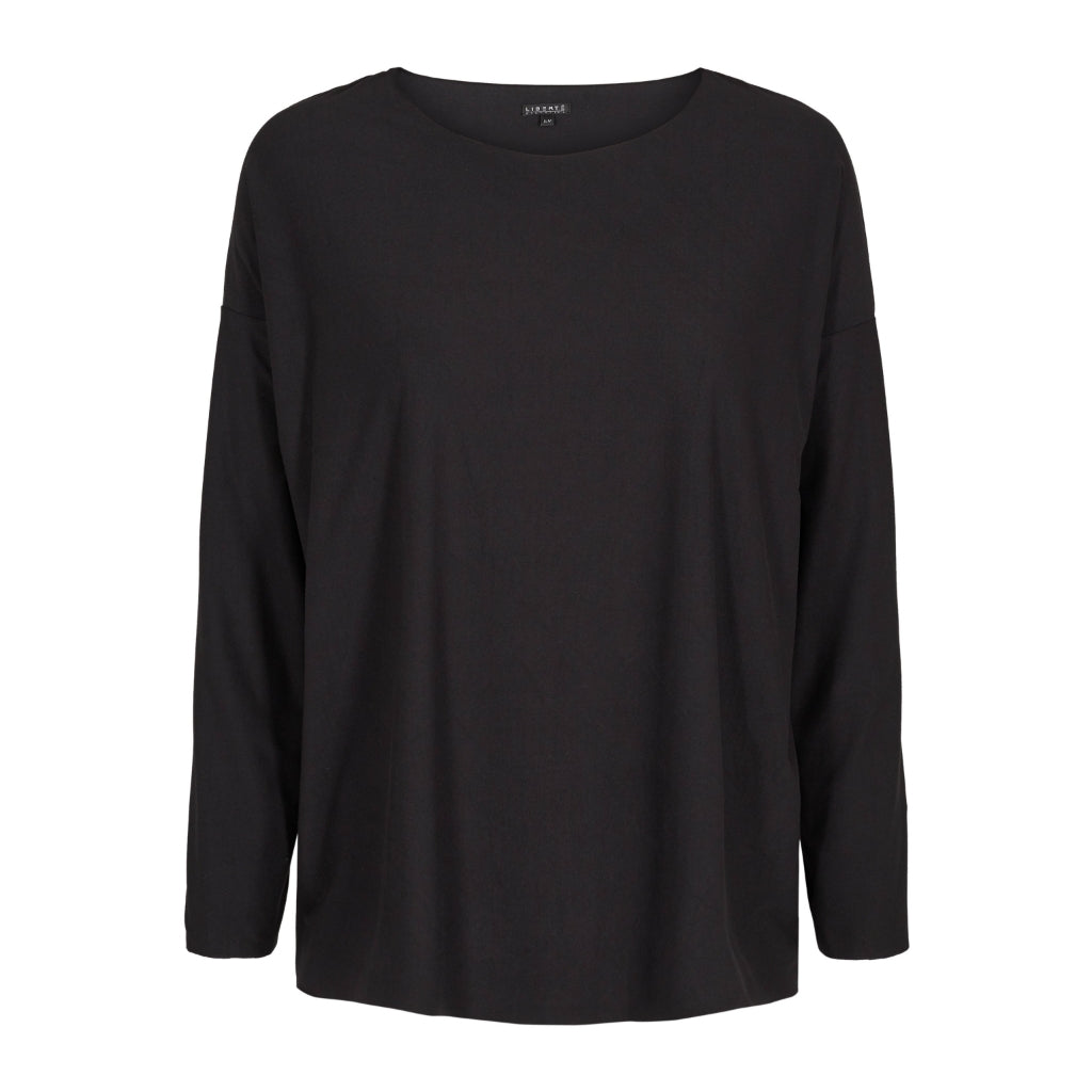 Liberté dame Bluse ALMA FLEECE 9354 - Black