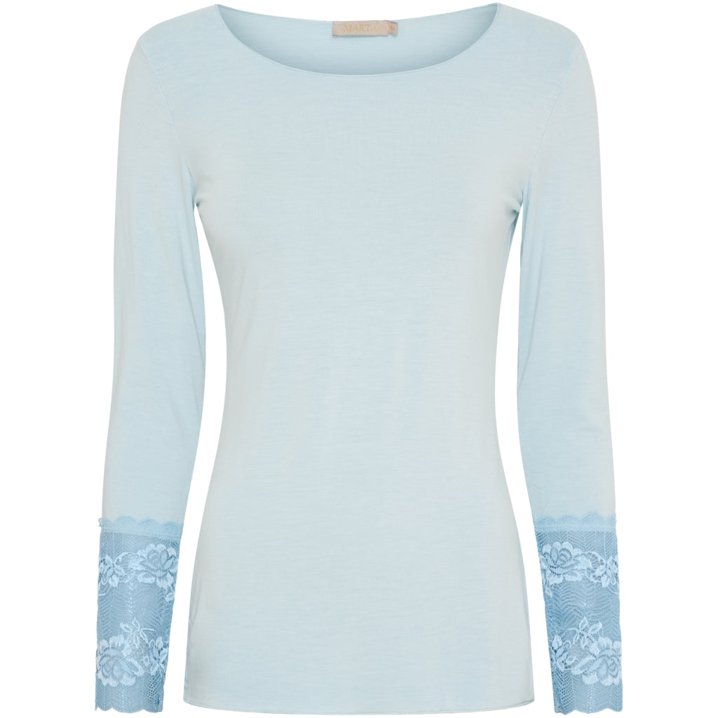 Marta Du Chateau dame bluse 11297 - Denim Chiaro Marta Du Chateau dame bluse 11297 - Denim Chiaro
