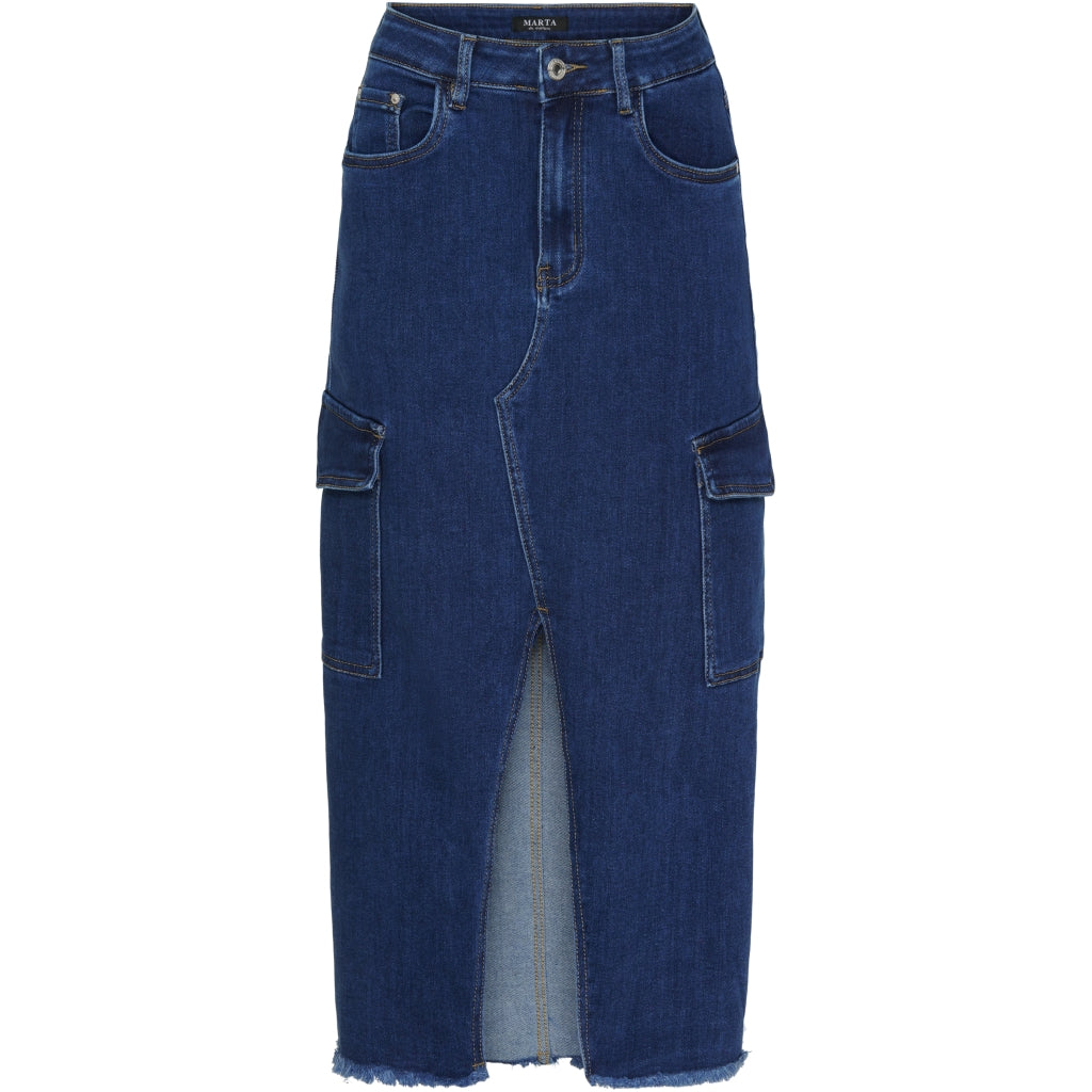 Marta Du Chateau dame nederdel MdcElena MDC114-JW726 - Denim