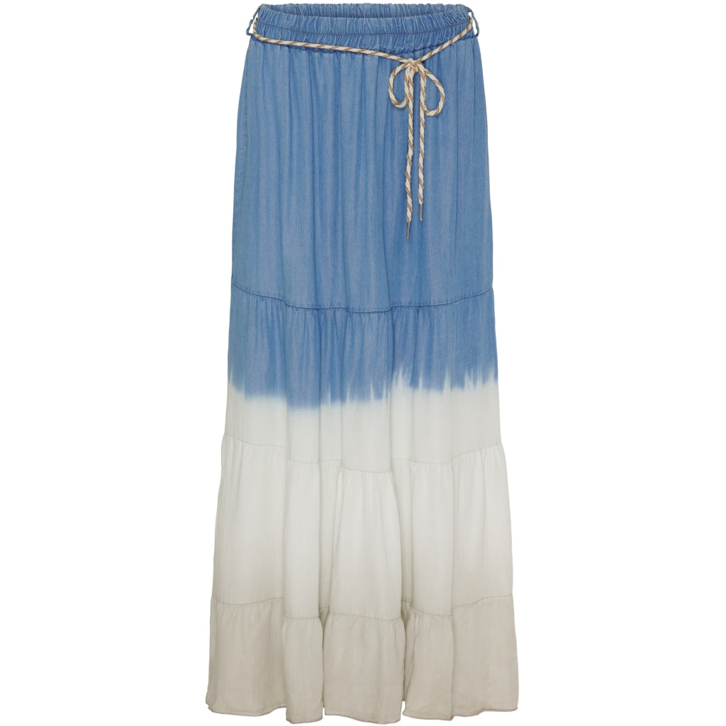 Marta Du Chateau dame nederdel MdcTekla - LightBlue/White/Beige