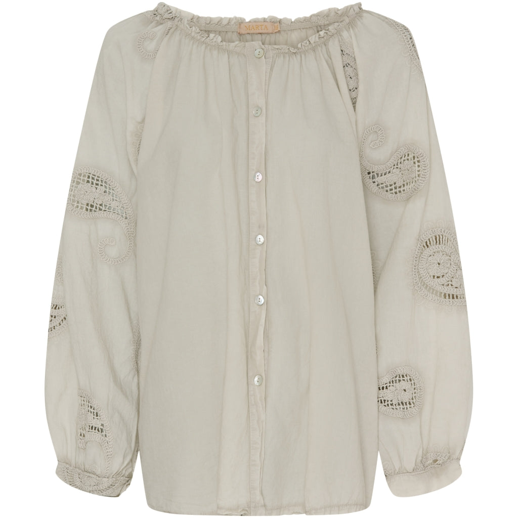 Marta Du Chateau dame skjorte MdcPatty - Beige