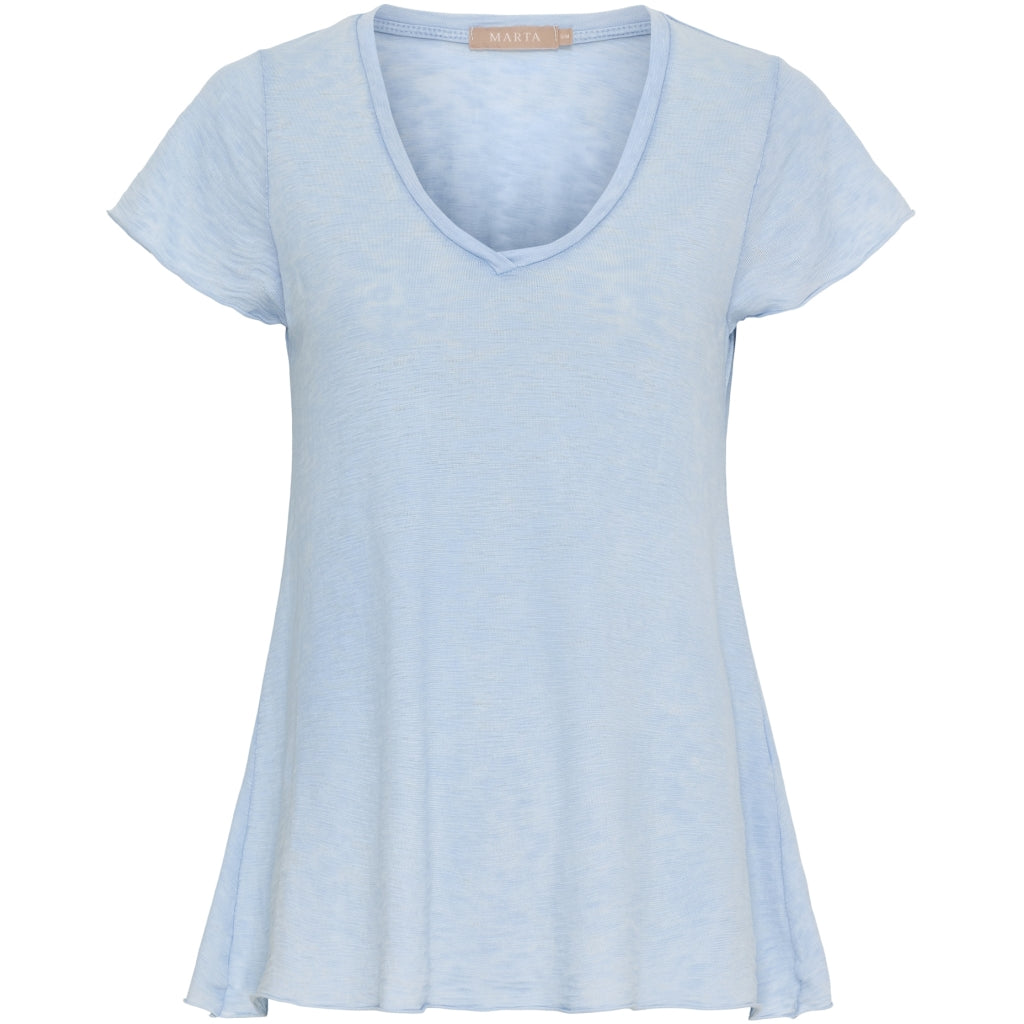 Marta du Chateau dame T-Shirt MdcMarianna 22637 - Sky Blue Marta du Chateau dame T-Shirt MdcMarianna 22637 - Sky Blue