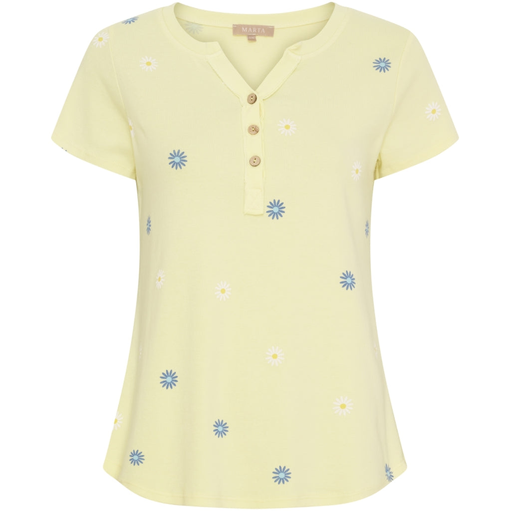 Marta du Chateau dame T-shirt MdcCecilie 2553-D - Giallo