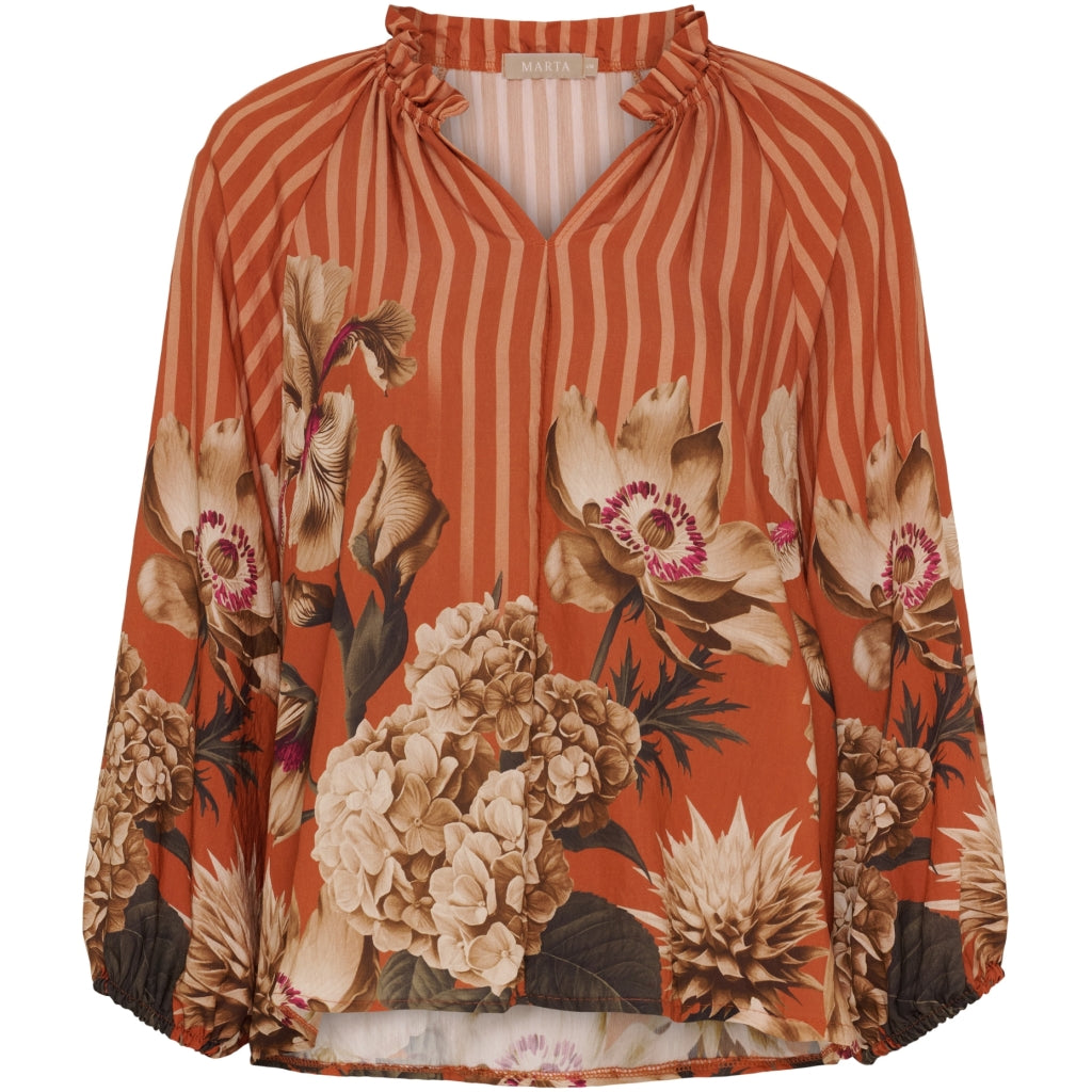 Marta du Chateau dame bluse MdcOctavia 003B - Coccio6022 Marta du Chateau dame bluse MdcOctavia 003B - Coccio6022