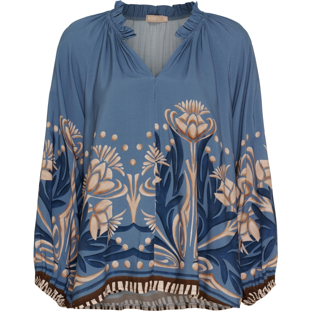 Marta du Chateau dame bluse MdcOctavia 003B - JeansNG313BA Marta du Chateau dame bluse MdcOctavia 003B - JeansNG313BA