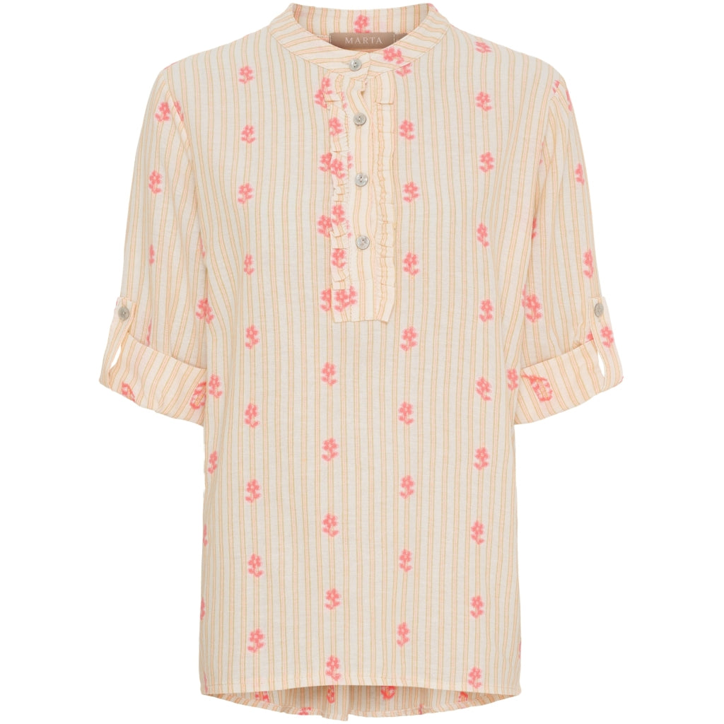 Marta du Chateau dame bluse MdcSabrina 85137-3 - Corallo470 Marta du Chateau dame bluse MdcSabrina 85137-3 - Corallo470