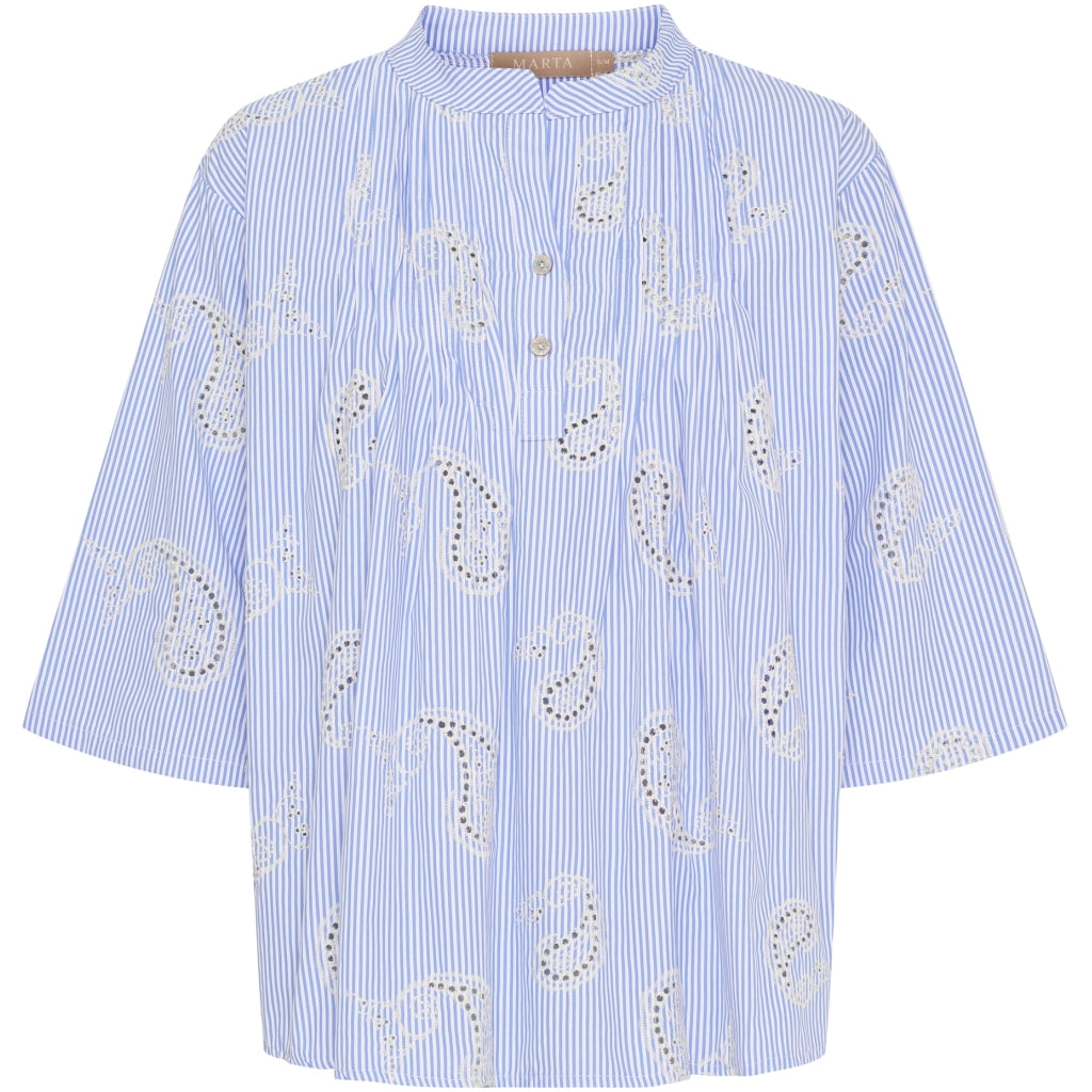 Marta du Chateau dame bluse MdcTilda 258293 - Celeste