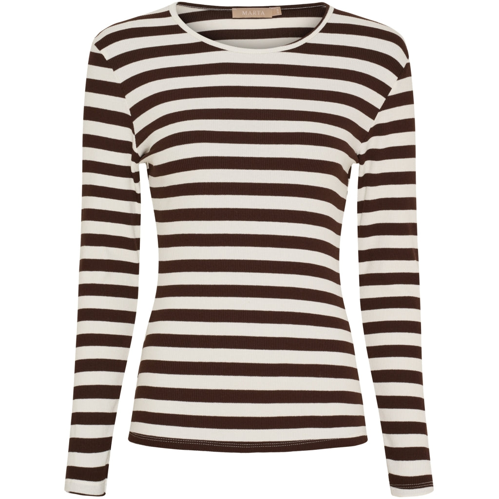 Marta du Chateau dame langærmet t-shirt MdcBegonia 7702 - Moro Marta du Chateau dame langærmet t-shirt MdcBegonia 7702 - Moro