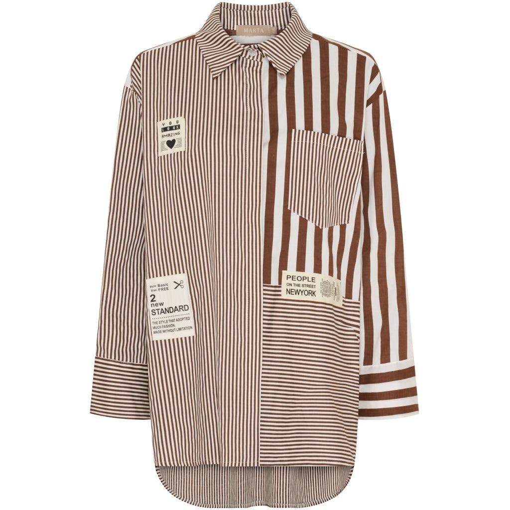 Marta du Chateau dame skjorte MdcBirch 258998 - Moro Stripe
