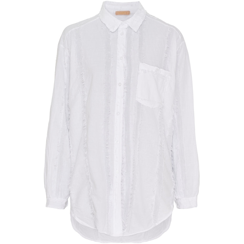 Marta du Chateau dame skjorte MdcSalome 2625/M - White Marta du Chateau dame skjorte MdcSalome 2625/M - White