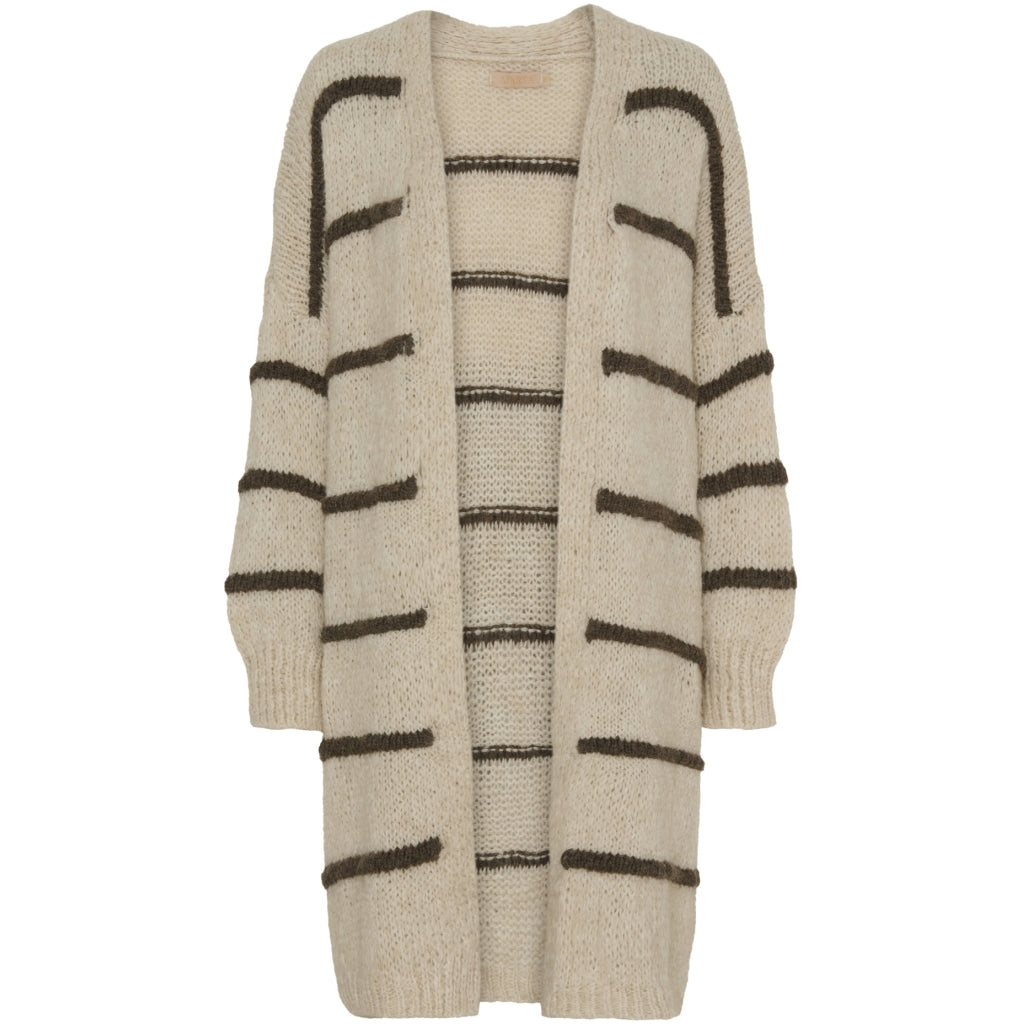 Marta du Chateau dame strik MdcSimone A0178 - Beige/Fango Marta du Chateau dame strik MdcSimone A0178 - Beige/Fango