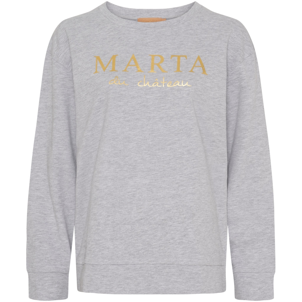 Marta du Chateau dame sweatshirt MdcAnnemette J-639 - Grey Melange
