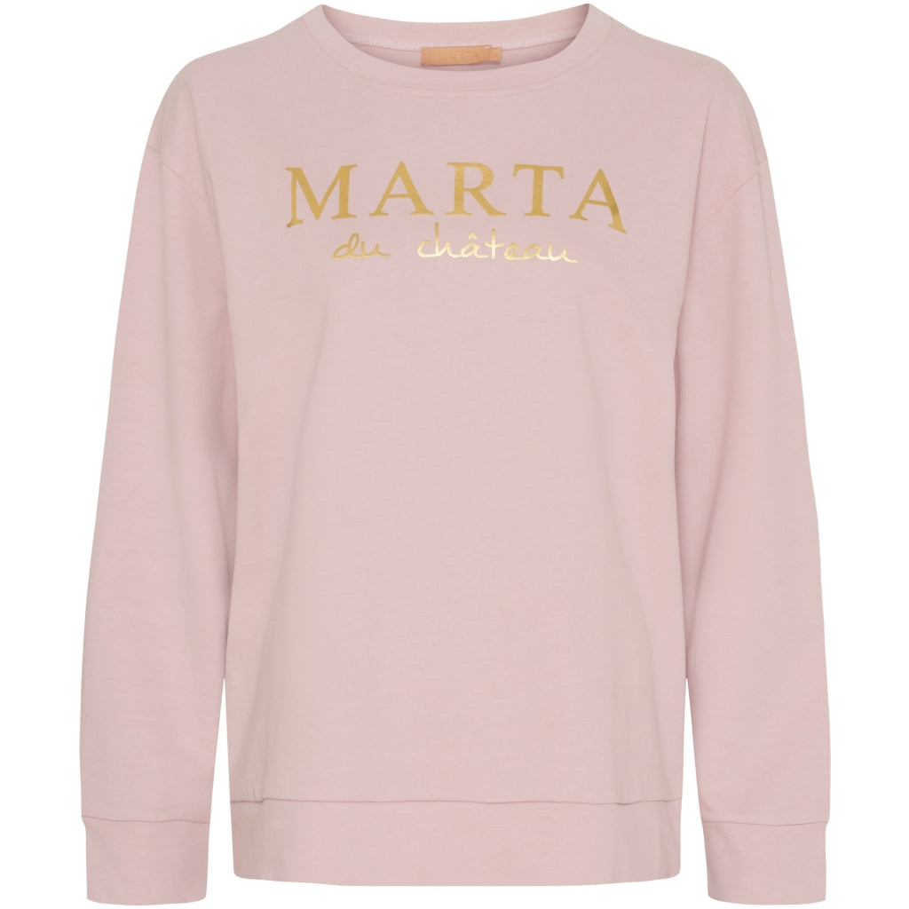Marta du Chateau dame sweatshirt MdcAnnemette J-639 - Old Rose