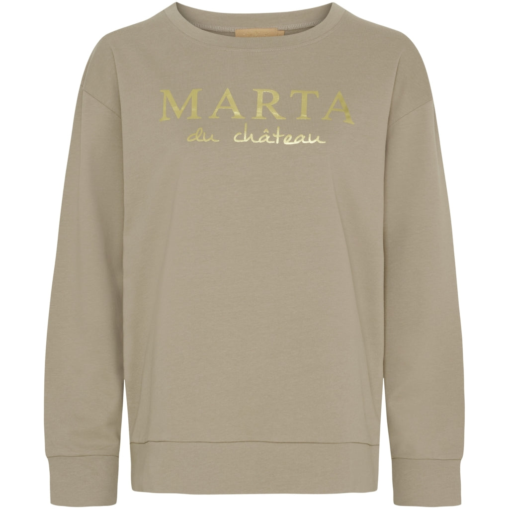 Marta du Chateau dame sweatshirt MdcAnnemette J-639 - Sand