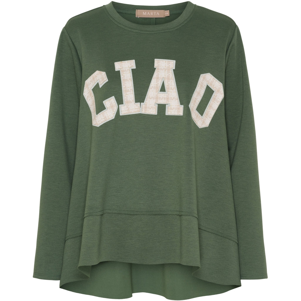 Marta du Chateau dame sweatshirt MdcCharline 85783 - Military Marta du Chateau dame sweatshirt MdcCharline 85783 - Military