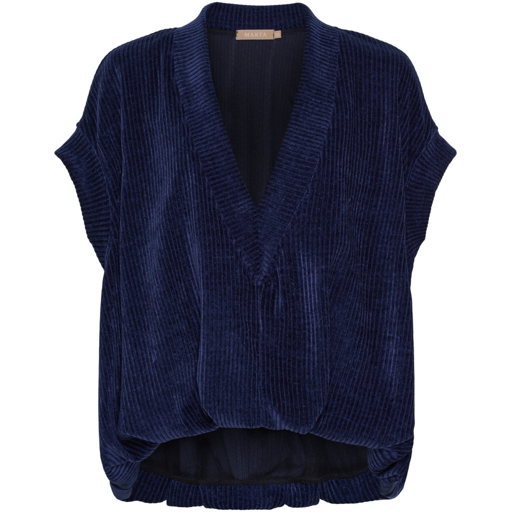 Marta du Chateau dame vest MdcIsla 55080 - BlueNavy1