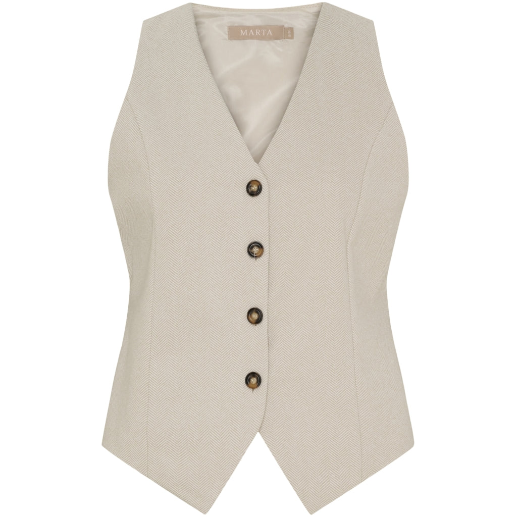 Marta du Chateau dame vest MdcRainey 248469 - Beige1